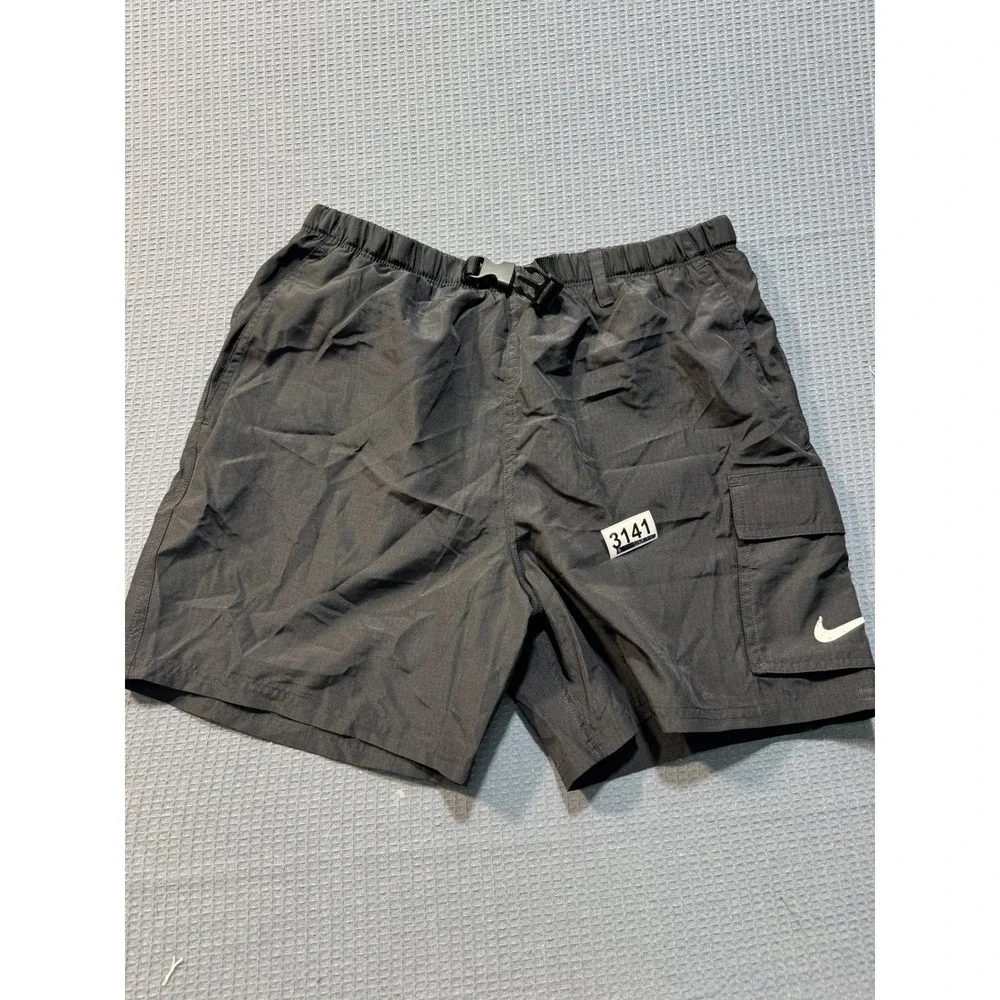 Nike Cargo Swim Trunks Mens Small Black